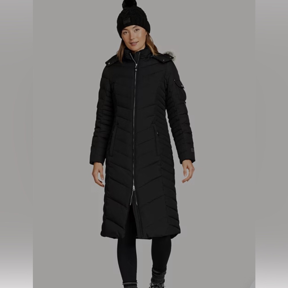 Eddie Bauer Women's Sun Valley Down Duffle Coat in Dark Purple - No hood